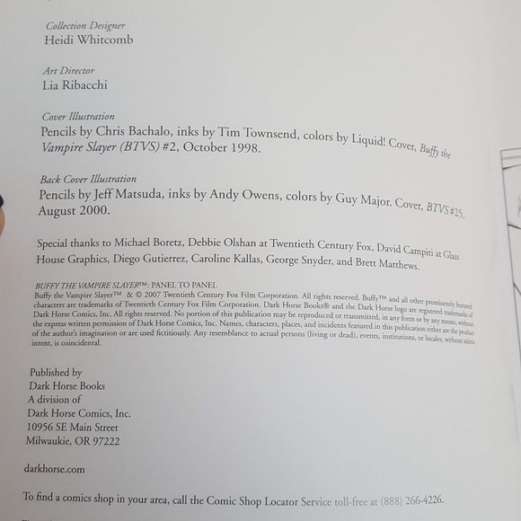 Buffy the Vampire Slayer: Panel to Panel Paperback 2007 - Picture 3 of 3